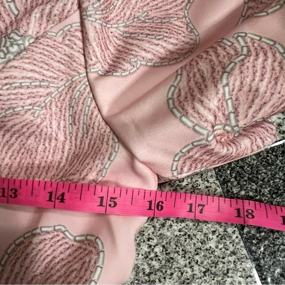 ❤️3/$15 Elegant Pink Midi Floral Dress Size M - Picture 3 of 6